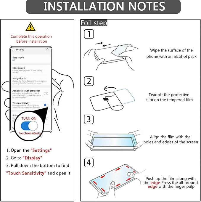 XDesign [2+2 Pack Galaxy S22 Ultra Screen Protector, 9H Tempered Glass Scratch