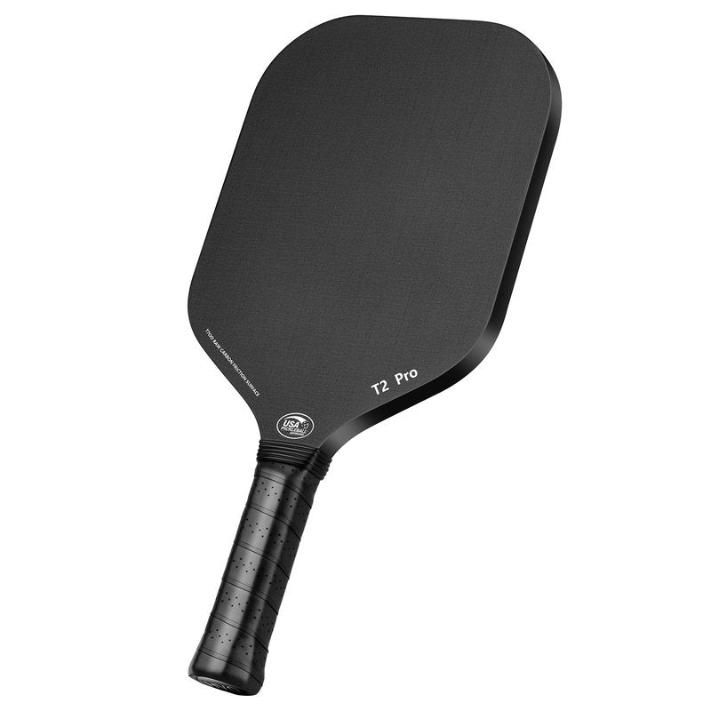 Pickleball Paddle - 16mm T700 Raw Edgeless Carbon Fiber Pickleball Paddle, Great Grit & Spin Rackets Set with Power, Control and Balance, 1 Cover Bag
