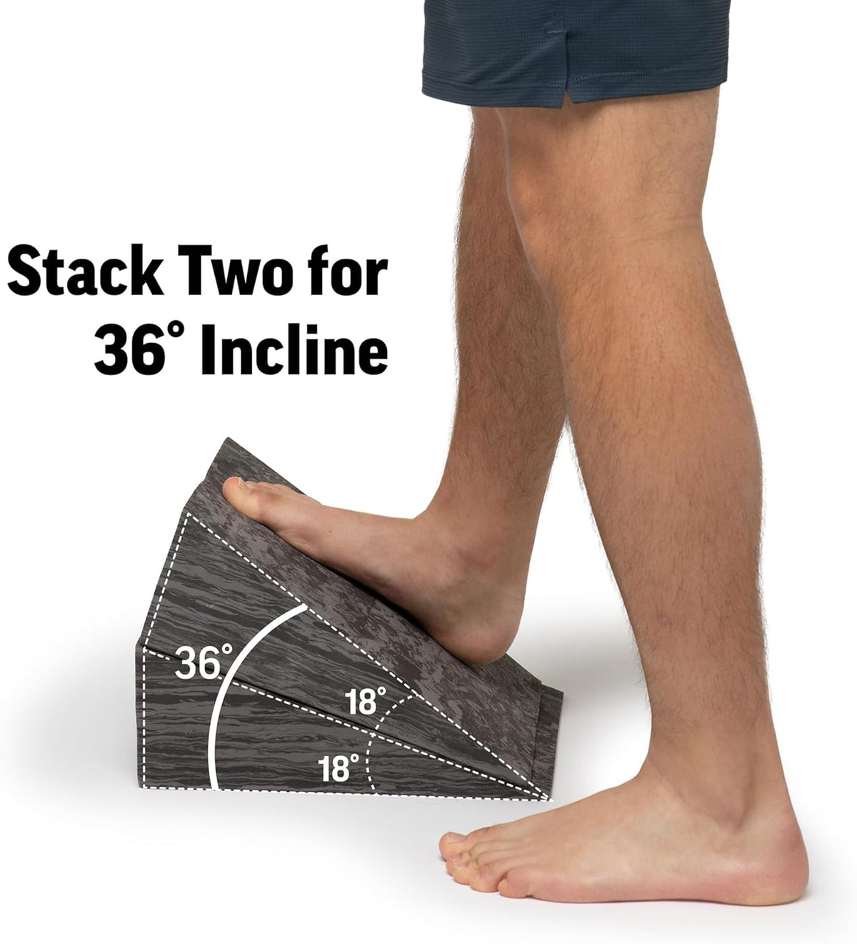 OPTP PRO-Slant Foam Incline Squat Wedge Pair - Ideal for Squats, Rehabilitation & Stretching
