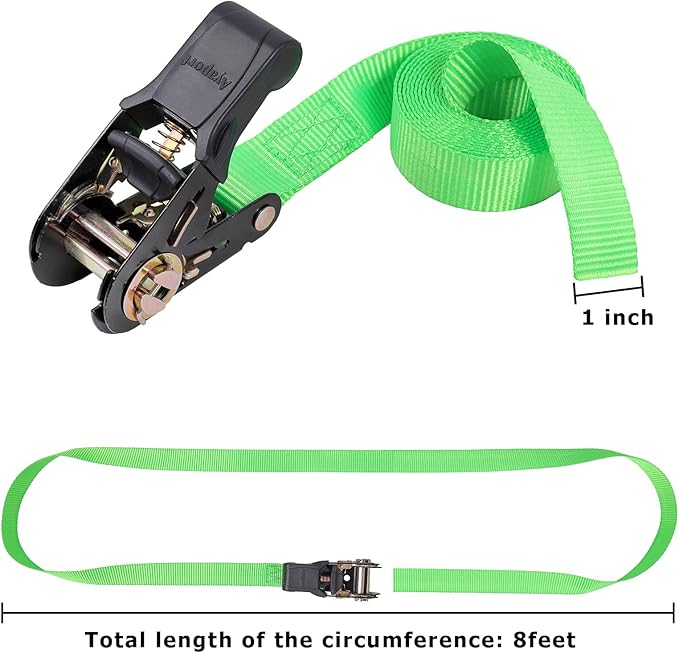 Ayaport Endless Ratchet Strap Ratcheting Tie Down Motorcycle Car Roof Rack Trailer Cargo Straps…