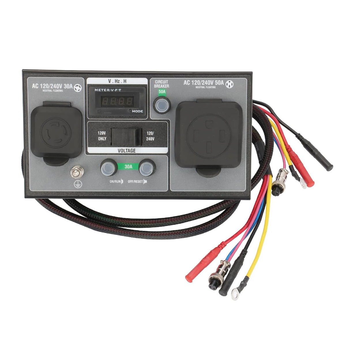 GENMAX 50-Amp RV Ready Parallel and Series Kit for Linking Two 120v GENMAX Inverter Generators to get 240v Output Ideal for Camping Outdoor & Home Backup