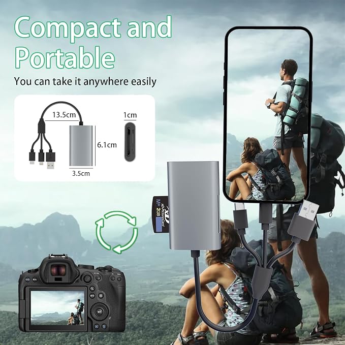 Memory Stick Pro Duo Adapter - 4 in 1 SD/TF/MS/XD Card Reader