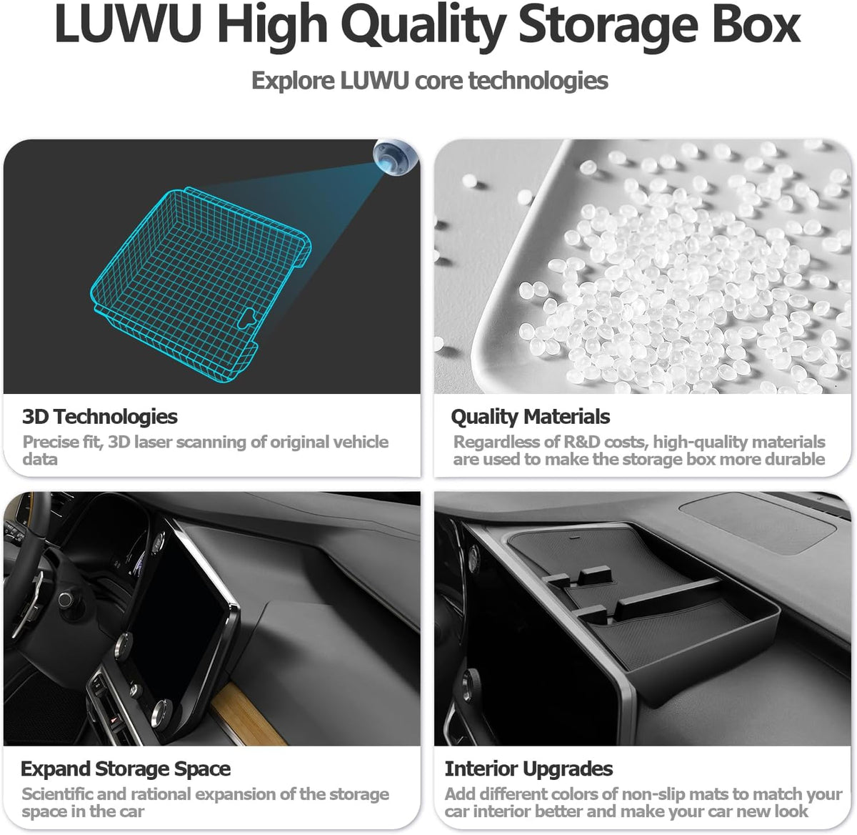 LUWU for 2025 2026 Lexus RX350 RX350H RX450H RX500H Dashboard Console Organizer 2026 Lexus RX350 Armrest Organizer Storage Box 2026 Lexus RX350 Console Organizer Tray 2025 2026 Lexus RX Accessories