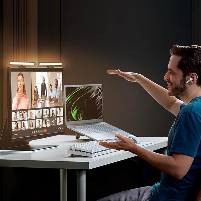 Video Conference Lighting, Monitor Light Bar, Eye-Caring Computer Light