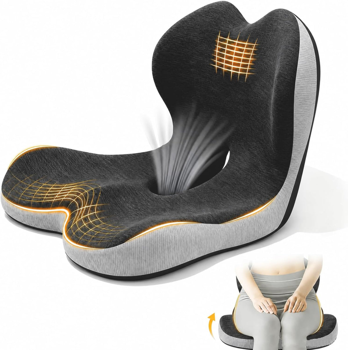 Car Seat Cushion for Long Driving, Office Chair Cushion