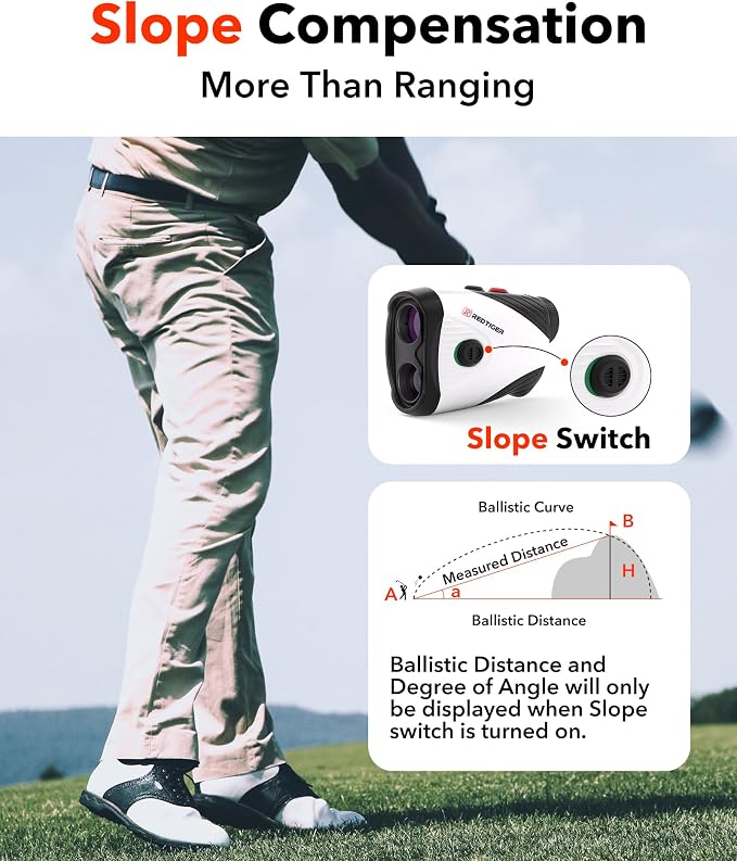 REDTIGER Golf Rangefinder with Slope Switch, 1200 Yards Range Finder Golfing
