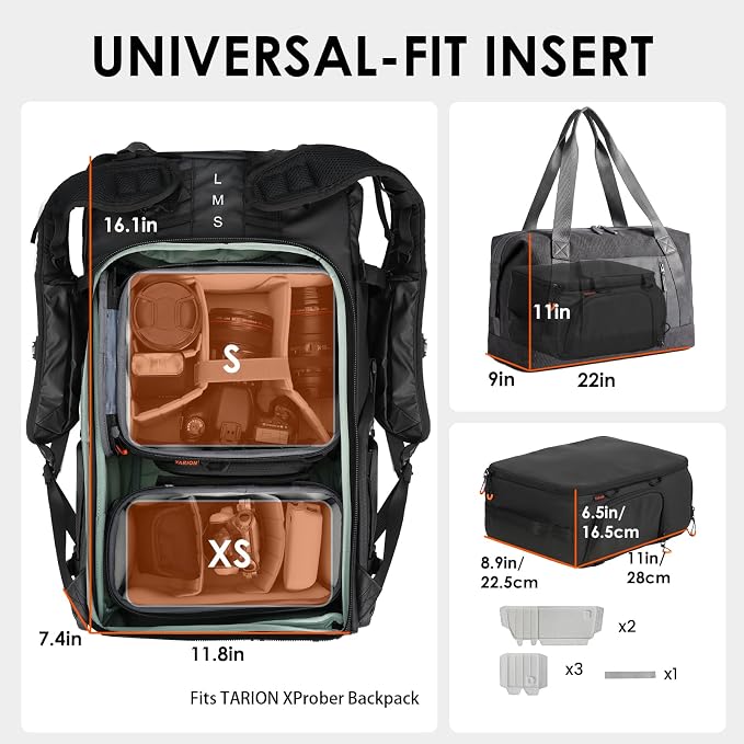 TARION Protective Camera Insert Bag