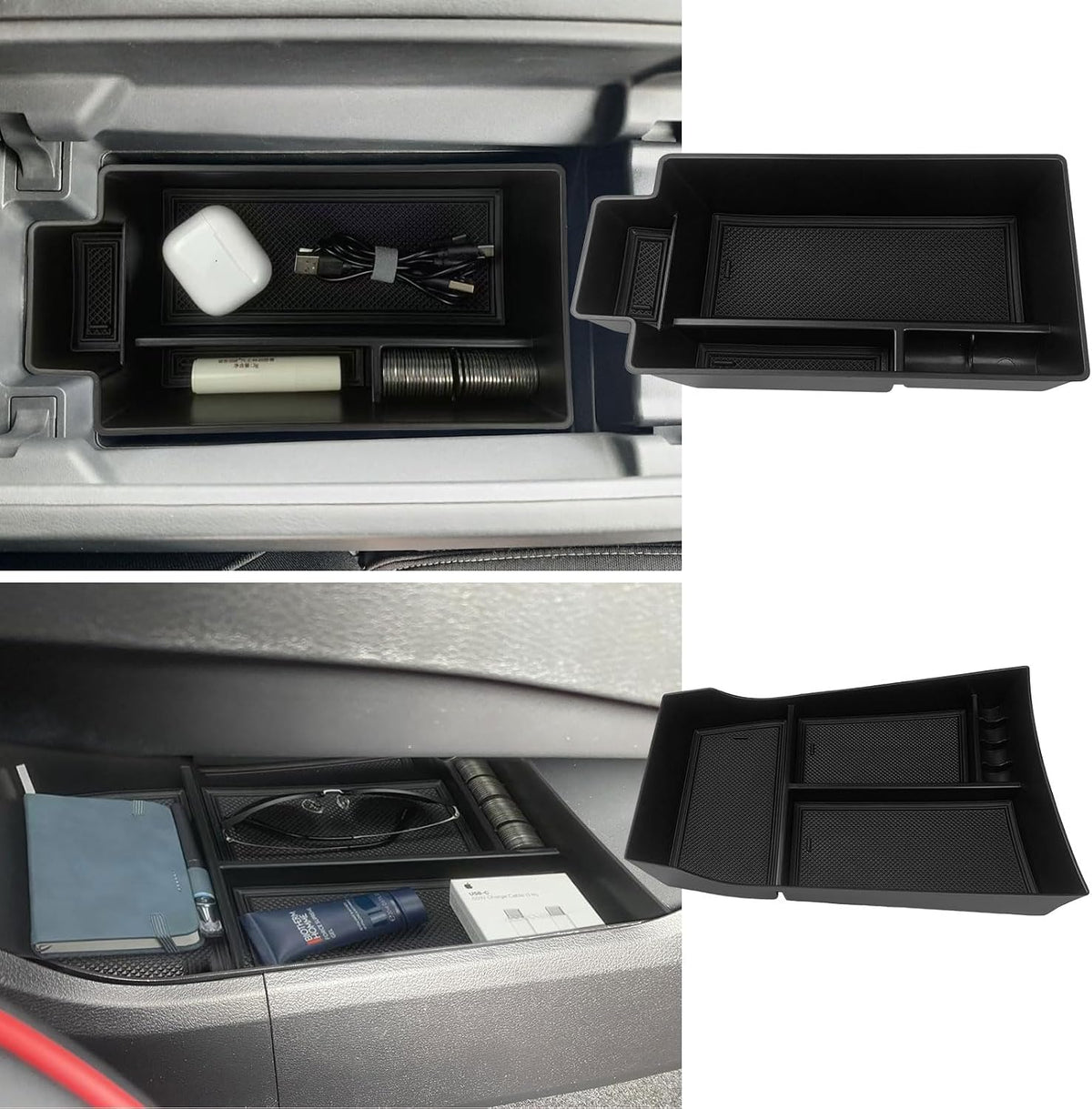 Zxiaochun 2PCS Center Console Organizer for 2021-2026 Rogue S/SV/Rock Creek