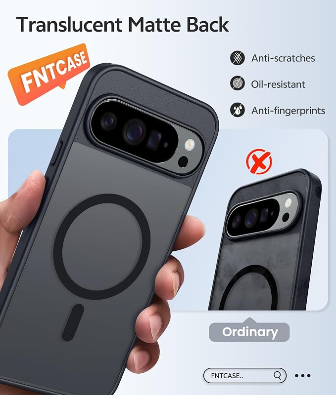 FNTCASE for Google Pixel 10 Pro Case: for Pixel 10 Case Translucent Matte Cases
