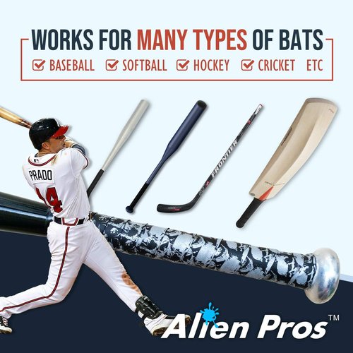 **ALIEN PROS Bat Grip Tape - 0.5MM Precut Baseball Grip Tape for Pro Feel | 1 or 3 Pack Options**