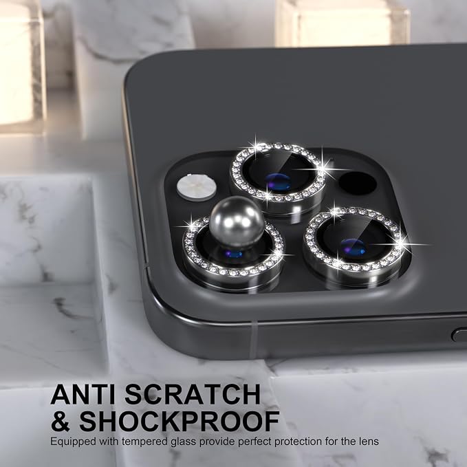 Choiche Compatible for iPhone 16 Pro/iPhone 16 Pro Max Camera Lens Protector
