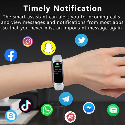 Fitness Tracker with 24/7 Blood Oxygen Heart Rate and Sleep Monitor,IP68 Waterproof,1.10''AMOLED Touch Color Screen,Step Counter Health Activity Trackers for Women Men (Grey)