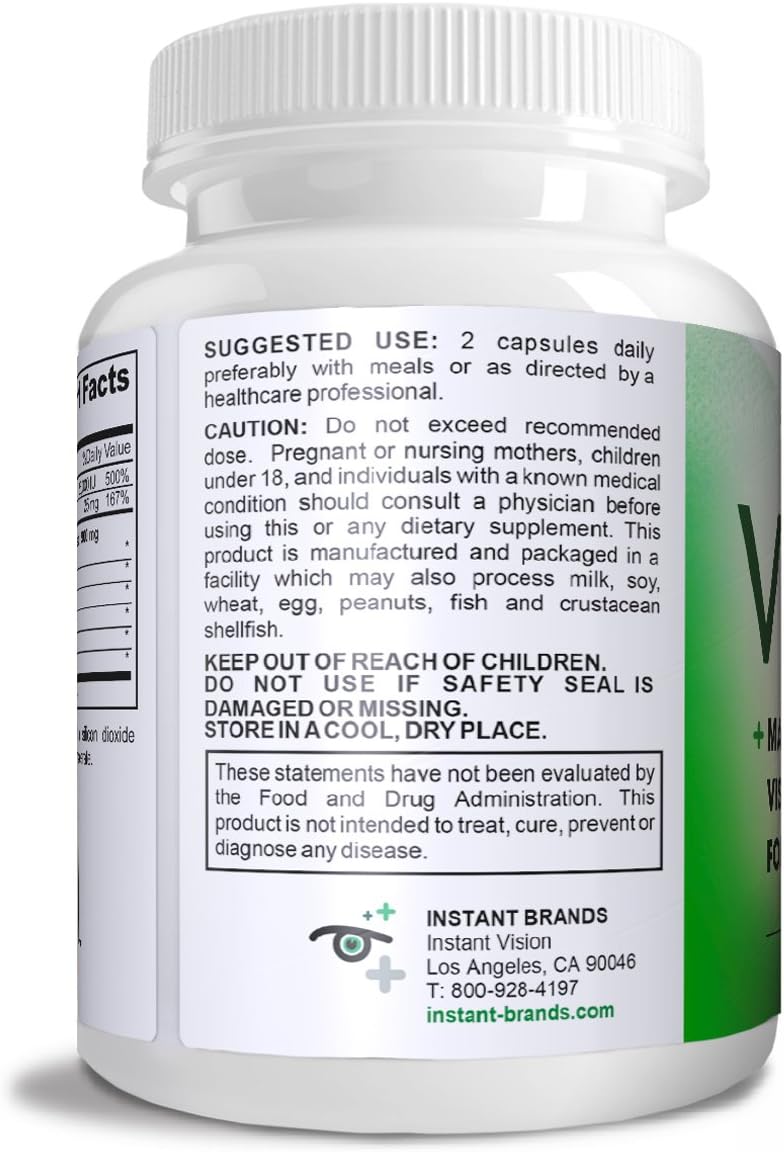 Vision Complete Natural Eye Support - Maximum Strength Lutein Blend for Daily Vision Health