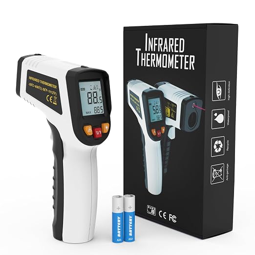 KNINE OUTDOORS Infrared Thermometer Laser Temperature Gun, -58℉ to 1112℉