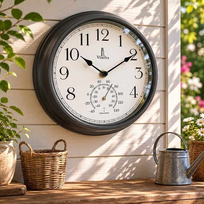 Outdoor Clocks for Patio Waterproof