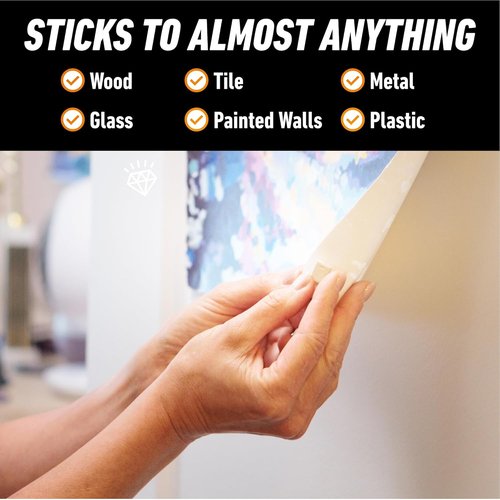 Gorilla Mounting Putty - Non-Toxic Removable Wall Putty in Natural Tan | 168 Pre-Cut Squares