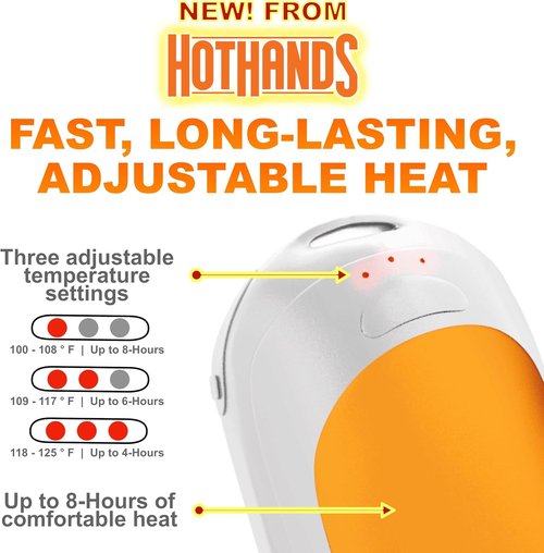 HotHands Rechargeable Hand Warmers - Portable, Eco-Friendly Heat for Outdoor Activities