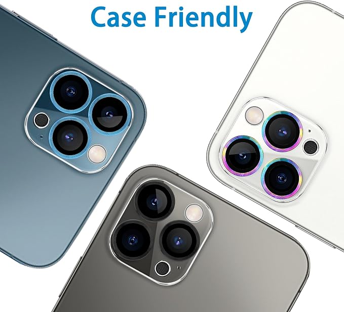 Dengduoduo 3 Pack Tempered Glass Camera Lens Protector