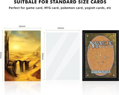 Katomula 100 MTG Card Sleeves - Textured Back Art Design for Standard Size Cards | 100 Inner Sleeves