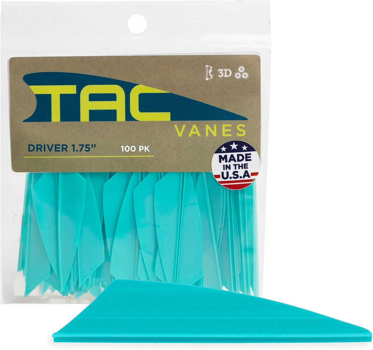 TAC Vanes Hybrid Archery Vanes - Enhanced Stability for Bowhunting & Recreational Shooting