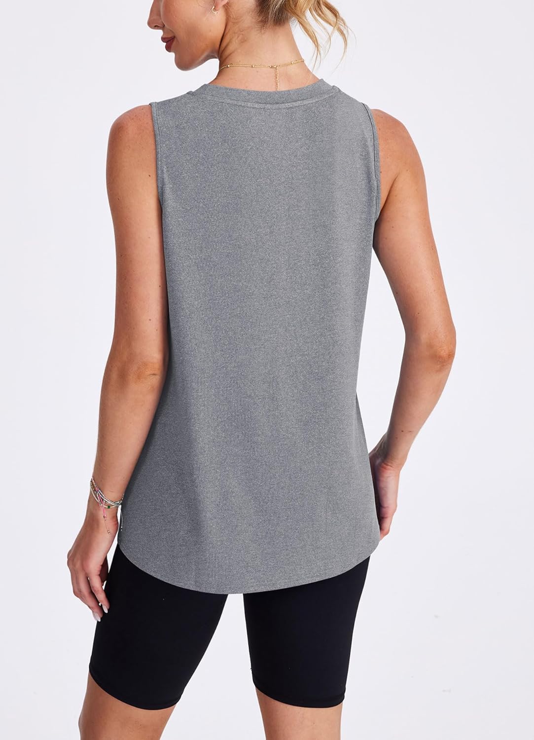 Skiennix Women's Workout Tank Tops - Lightweight Sleeveless Athletic Shirts for Yoga & Running