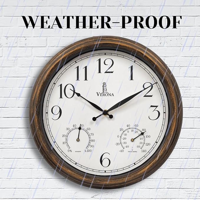 Outdoor Clocks for Patio Waterproof