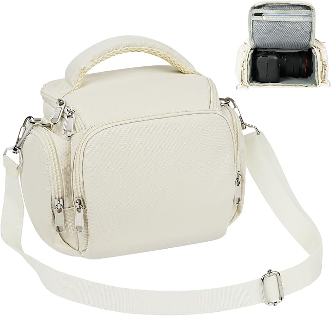 Ainiv DSLR Camera Bag, Waterproof Anti-Shock SLR Camera Case, Large Adjustable
