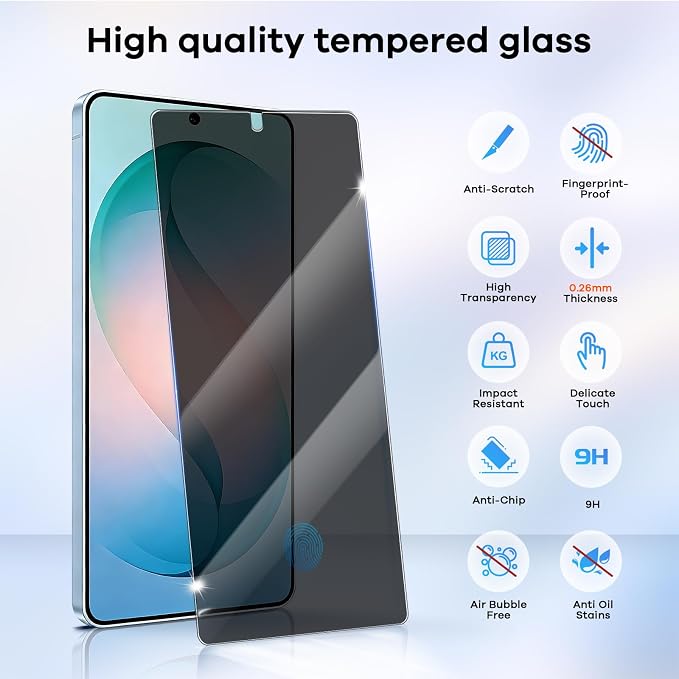 3+3 Pack for Samsung Galaxy Galaxy S26 Ultra Privacy Screen Protector & Phone