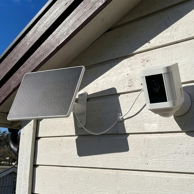 Solar Panel for Ring Camera, 6W Solar Charger for Ring Stick Up Cam Plus/Pro &