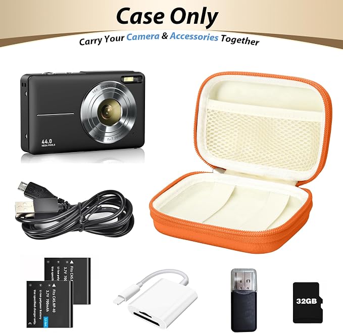 Digital Camera Case for CAMKORY, KODAK PIXPRO FZ45/FZ55, Canon IXUS 285 HS