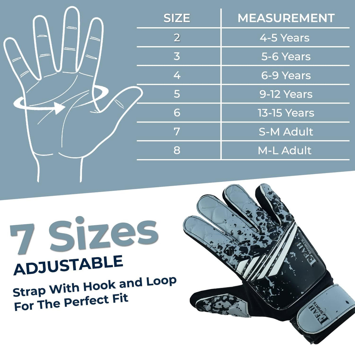 Regine Soccer Goalkeeper Gloves - Strong Grip for Kids & Youth | Perfect for Football Matches