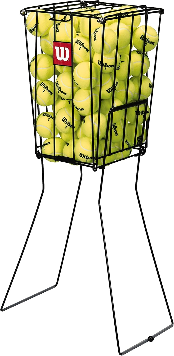 Wilson Tennis Ball Pick-Up Basket - Holds Up to 75 Balls | Unisex Adult Design