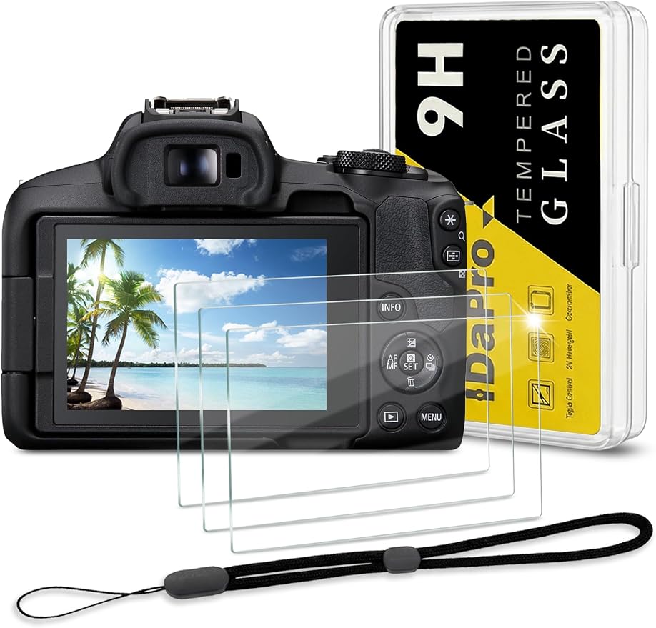 iDaPro Screen Protector for Canon EOS R50 / EOS R8 + Hand Lanyard Tempered