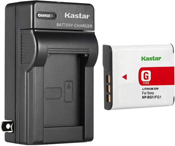 Kastar 1-Pack NP-BG1 Battery and AC Wall Charger Replacement