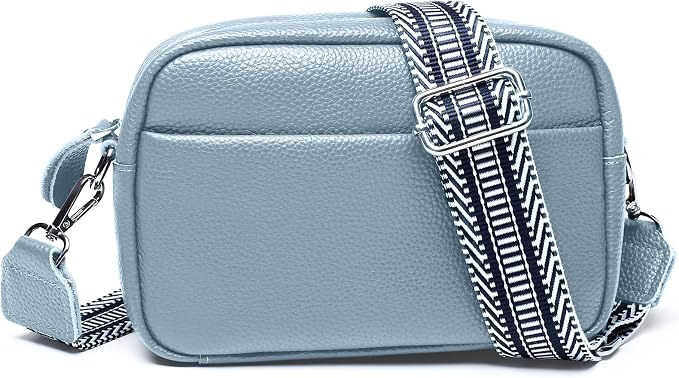 Small Crossbody Bags for Women Genuine Leather, Guitar Strap Shoulder Handbag