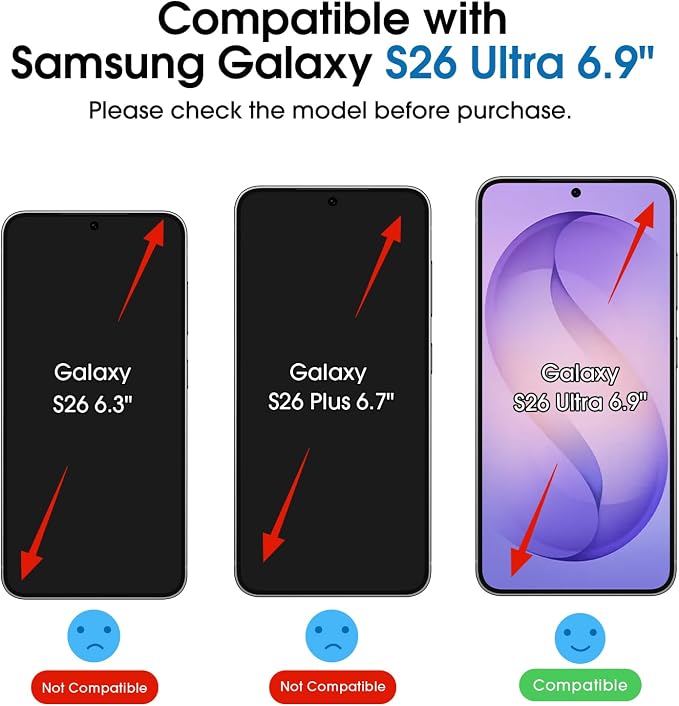 amFilm Auto-Alignment OneTouch for Samsung Galaxy S26 Ultra 6.9" Screen
