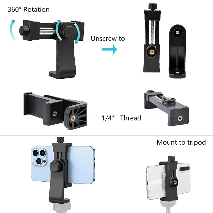 Ruittos Phone Tripod Mount Adapter