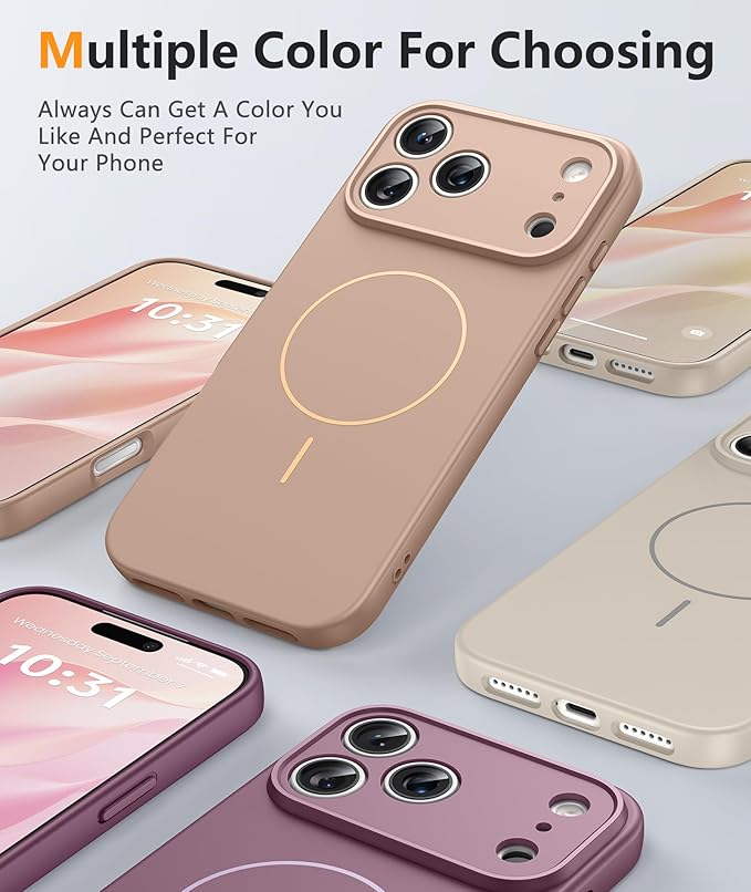 FNTCASE for iPhone 17 Pro Case: Integrated Silicone Phone Cases