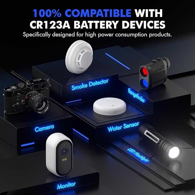 Voniko CR123A Lithium Batteries – Photo Non-Rechargeable Lithium Battery –3
