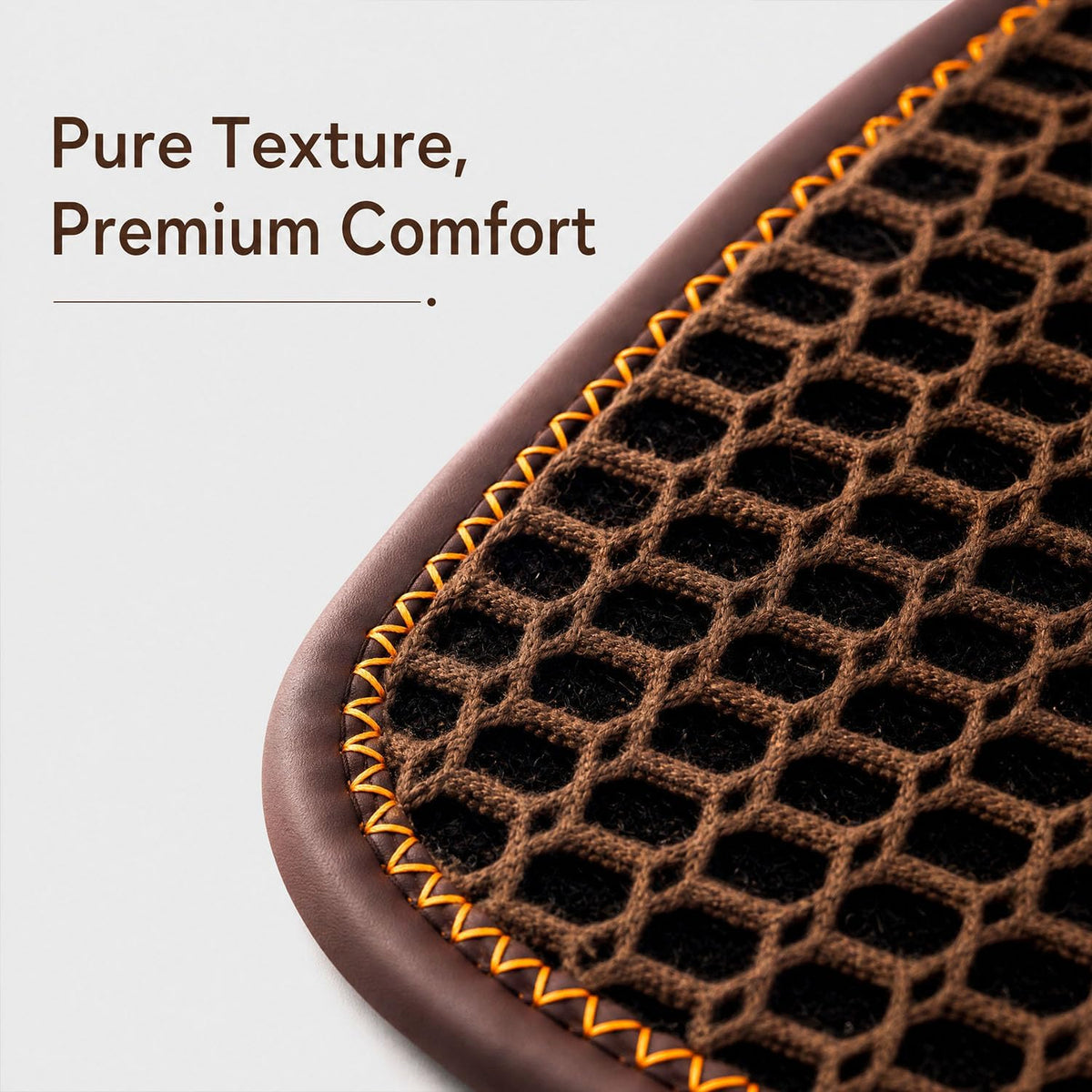 Cool and Breathable 3D air MESH car seat Cushion for Summer, Universal Ventilated Comfortable seat pad, Suitable for sedans, Vans, Pickup Trucks, and SUVs (Brown seat cushion-1PCS)