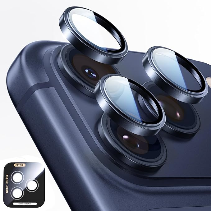 MAGIC JOHN for iPhone 17 Pro Max/17 Pro Camera Lens Protector 9H Aerospace
