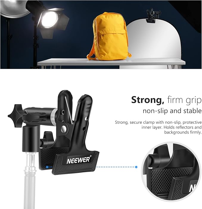 NEEWER Photo Studio Heavy Duty Metal Clamp Holder