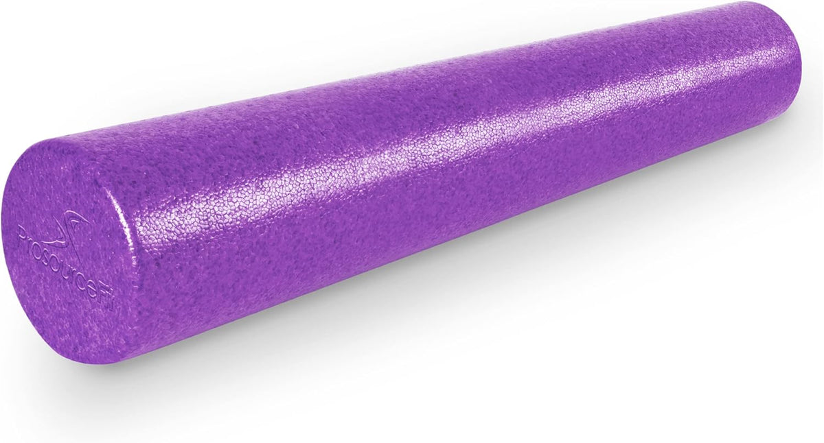 ProsourceFit High Density Foam Roller - 36 Inches Long | Firm Athletic Massage Tool for Back Stretching & Recovery, Purple