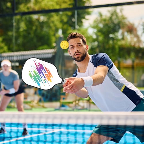 DUJORM Pickleball Paddles Set of 4,USAPA Approved Premium Pickleball Paddle,4 Indoor&Outdoor Pickleball Balls, Carrying Bag, 4 Pack Paddles,Pickleball Paddles Pack Gifts for Beginner&Pro