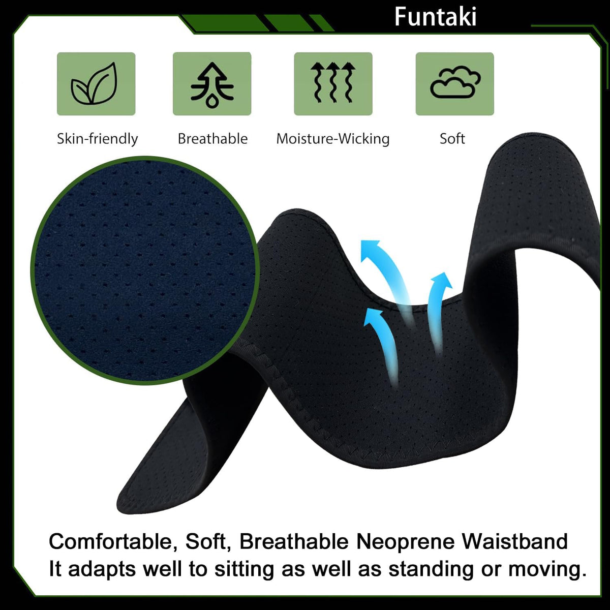 Skiennix 3-in-1 Holster - Comfortable Neoprene Waistband for Glock, Smith & Wesson, Taurus, Ruger | Fits Most Pistols & Revolvers