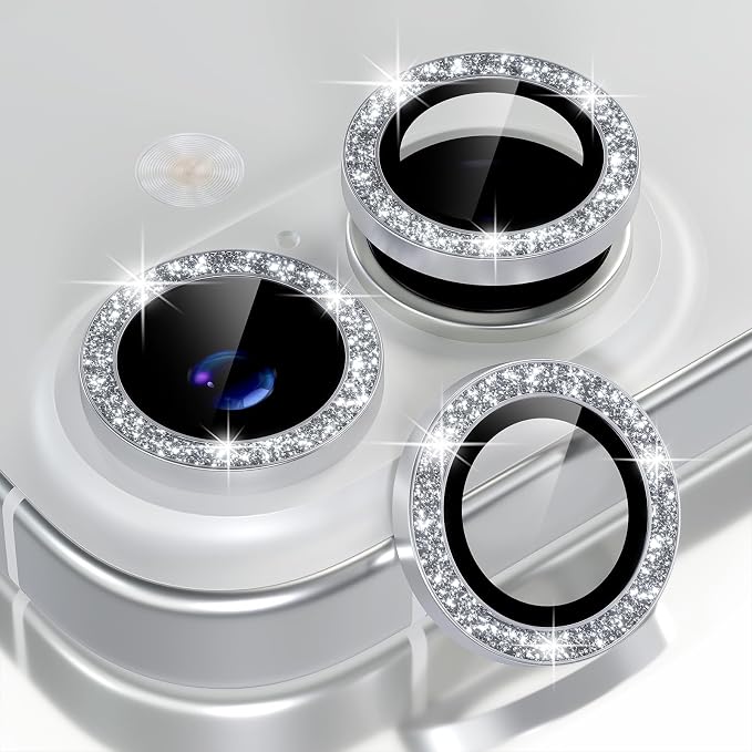 Choiche Compatible for iPhone 17 Camera Lens Protector Bling, 9H Tempered Glass