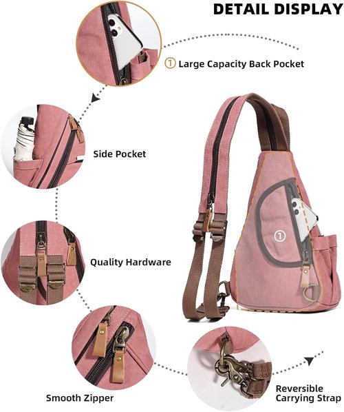 KL928 Sling Bag - Stylish Small Crossbody Backpack for Casual Use | Unisex Daypack Rucksack