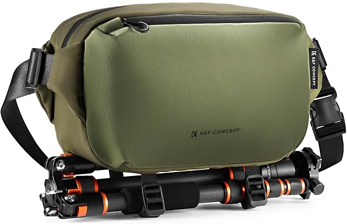 K&F CONCEPT Camera Sling Bag Crossbody Bag Waterproof Camera Shoulder Backpack