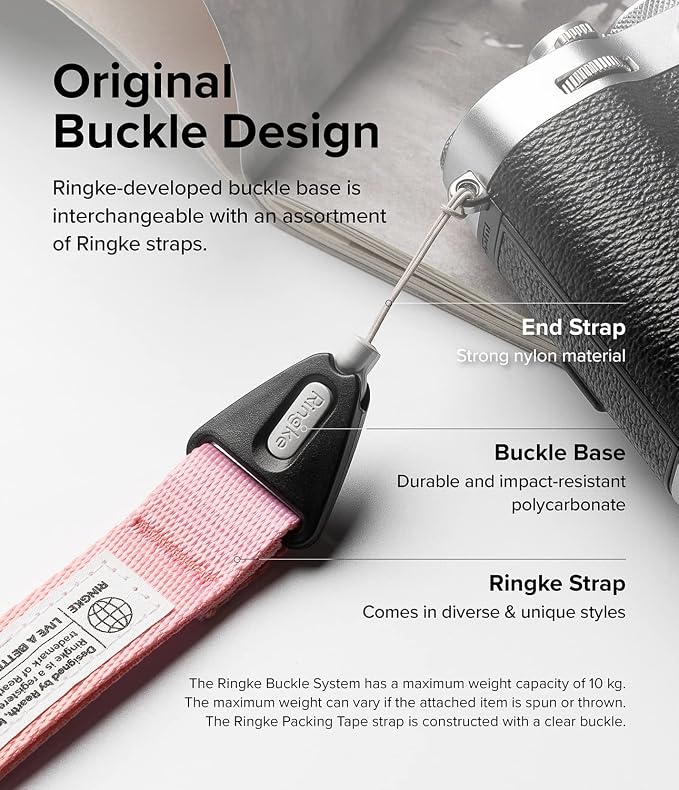 Ringke Hand Strap Designed for Camera Strap and Phone Strap, Adjustable Sturdy
