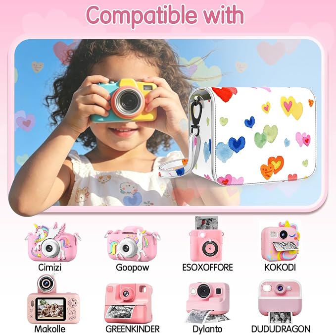 Kids Instant Print Camera Case Bag Compatible